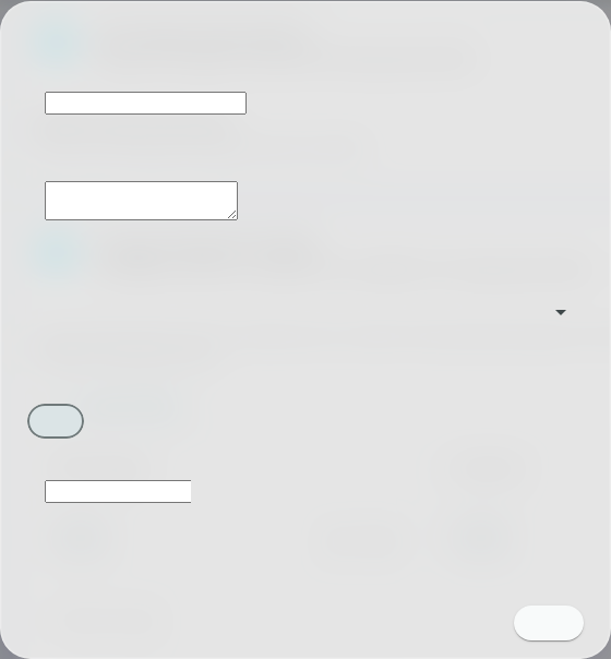 Image profile creation dialog — light