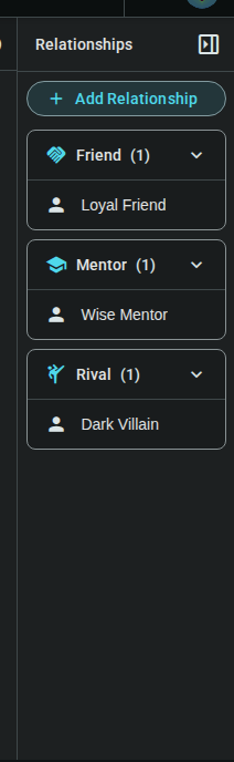 Character with multiple relationship types
