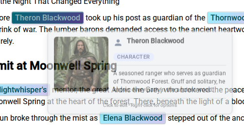 @mention — character tooltip, light