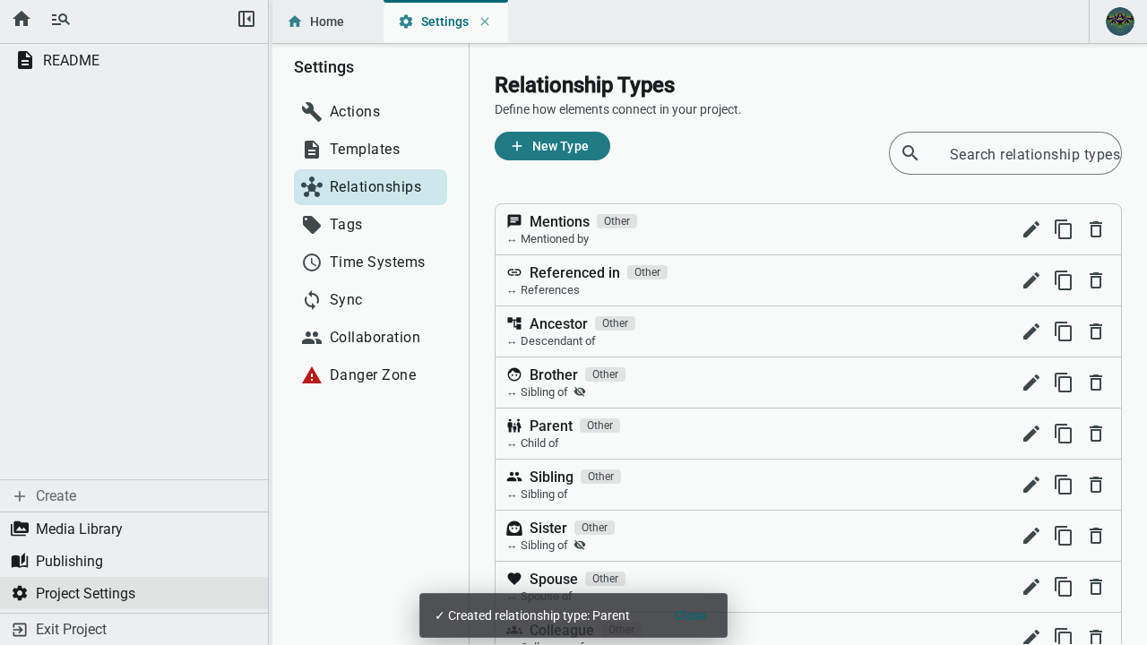 Relationships feature showcase