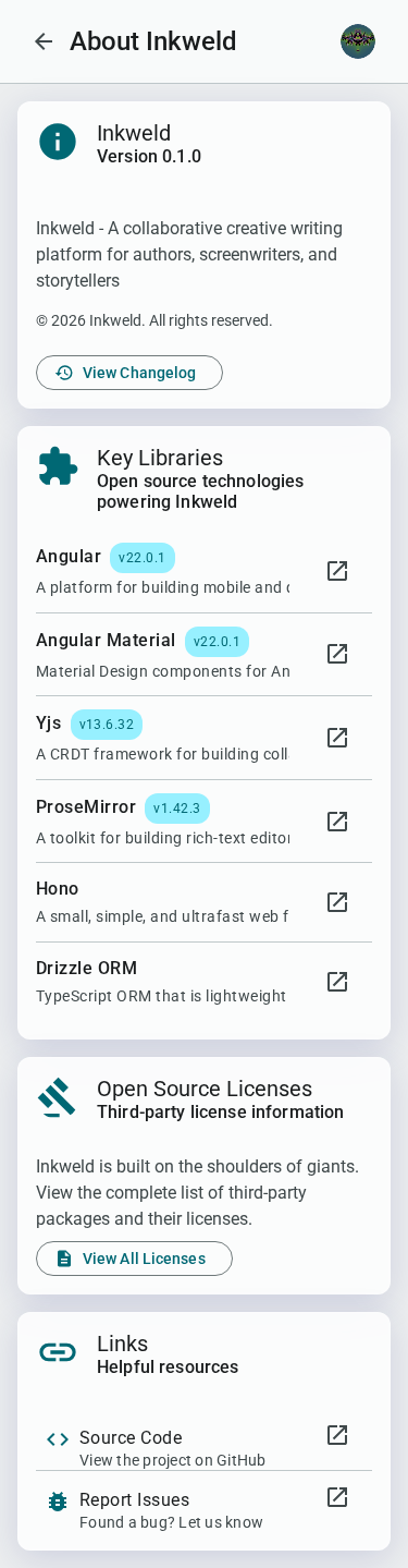 About page — mobile, light